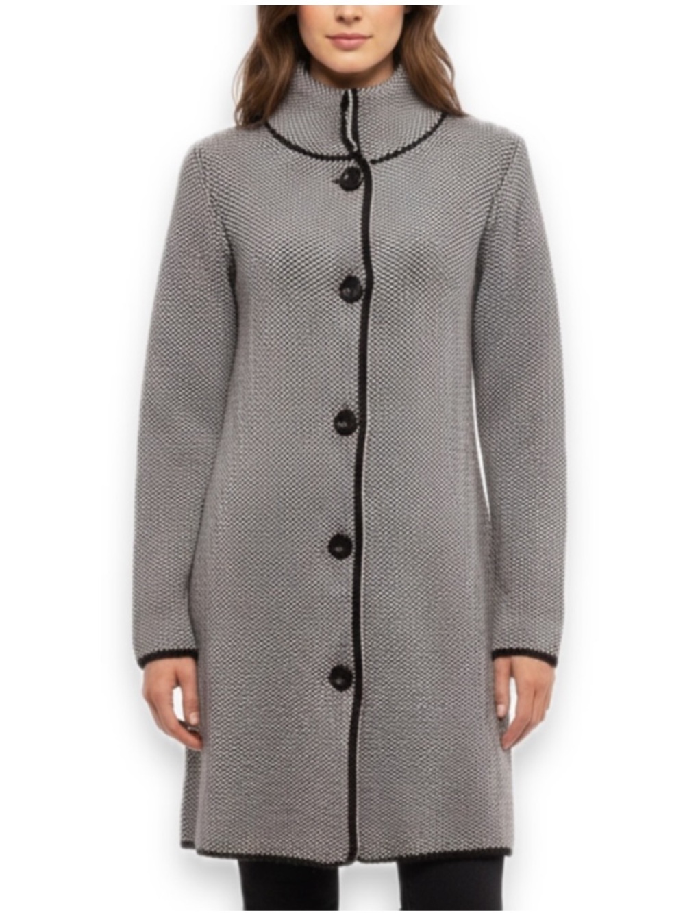 Cocogio Long Button Down Cardigan Coat